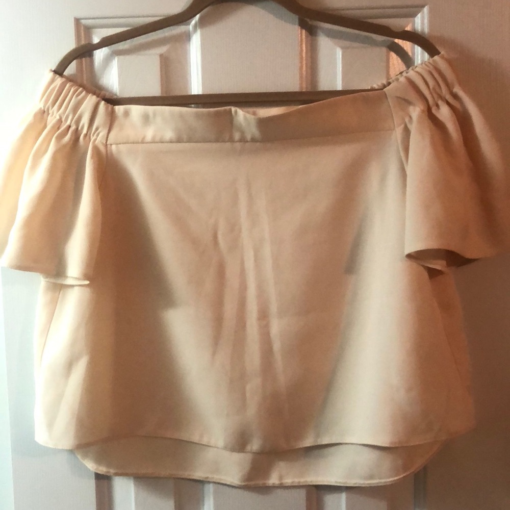 Top shop cream off the shoulder top